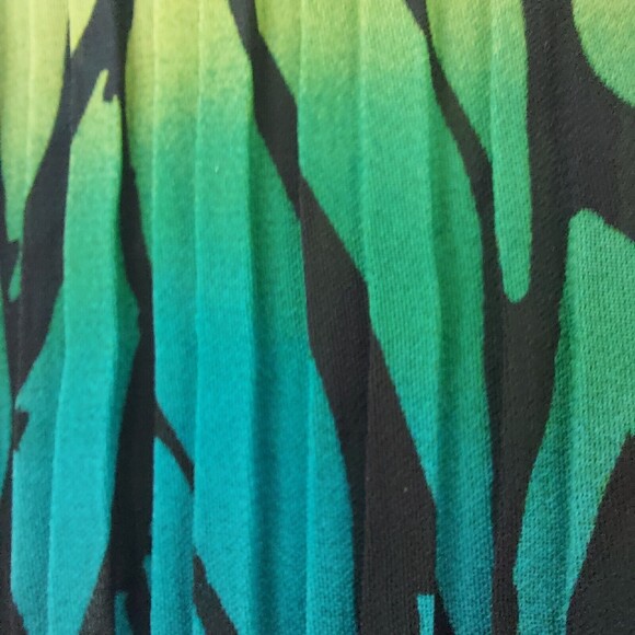 Fashion Bug M Shirt Animal Print Ombre Button Front Blouse Colorful Crinkle - Picture 3 of 9